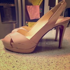 Christian Louboutin Criss cross sling pumps sz 36